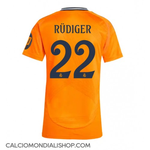 Maglie da calcio Real Madrid Antonio Rudiger #22 Seconda Maglia Femminile 2024-25 Manica Corta